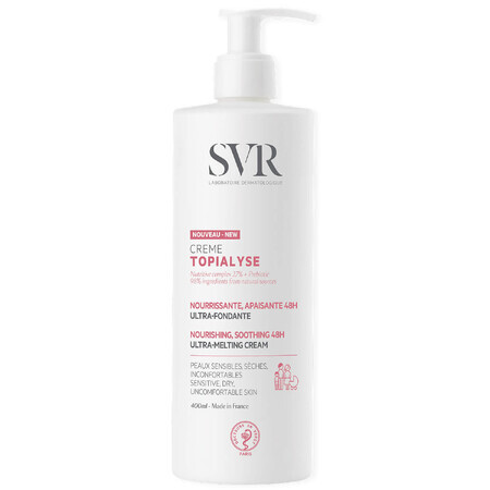 SVR Topialyse Creme, Nourishing cream for sensitive and dry skin, 400 ml