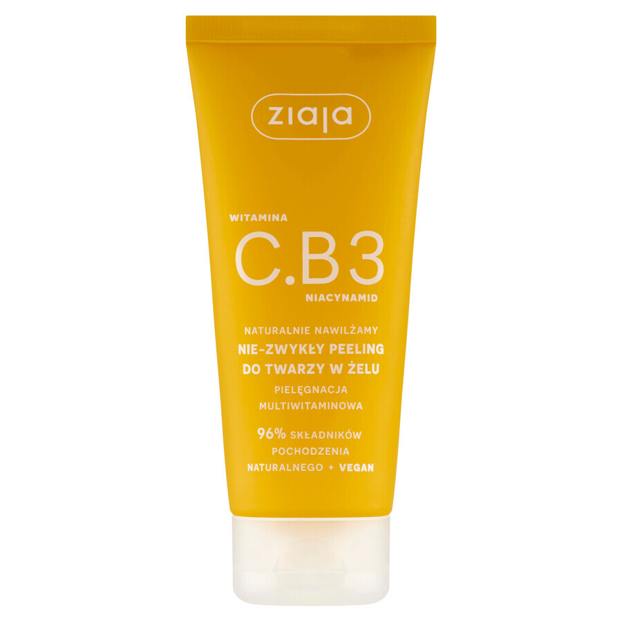 Ziaja Vitamine C.B3 Niacinamide, gel peeling visage inhabituel, 100 ml