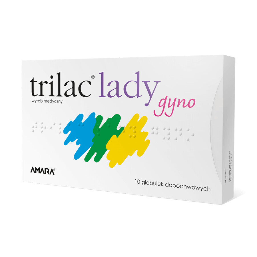 Trilac Lady Gyno, pessaires vaginaux, 10 pièces