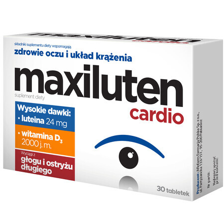 Maxiluten Cardio, 30 tablets