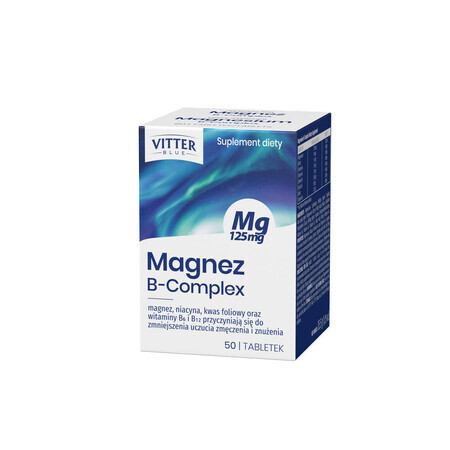 Vitter Blue Magnesio Complejo B, 50 comprimidos