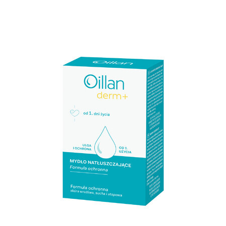 Oillan Derm+, anointing soap, from the first day of life, 100 g