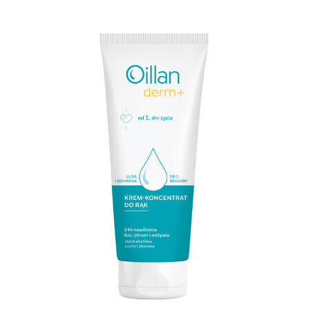 Oillan Derm+, crème concentrée mains, dès 1 jour, 75 ml