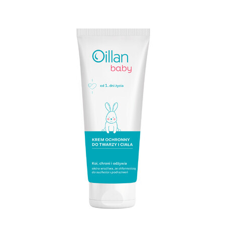 Oillan Baby, crème protectrice visage et corps, dès 1 jour, 75 ml