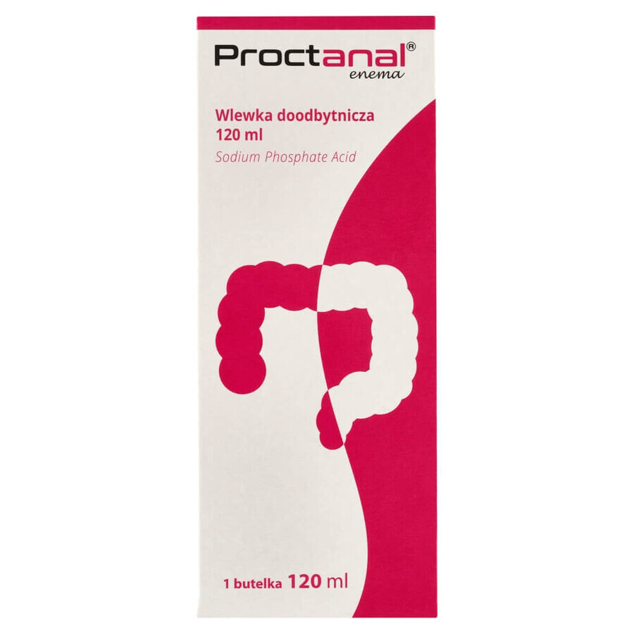 Lavement Proctanal, lavement rectal, 120 ml