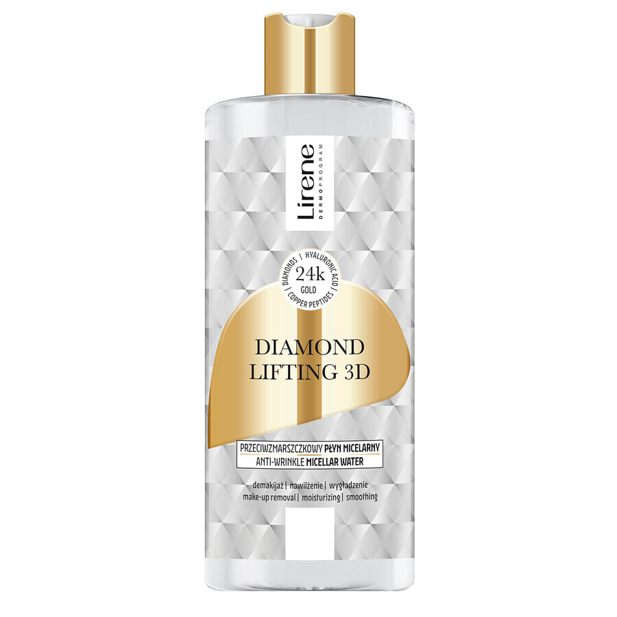 Lirene Diamentowy Lifting 3D, anti-wrinkle micellar lotion, 400 ml