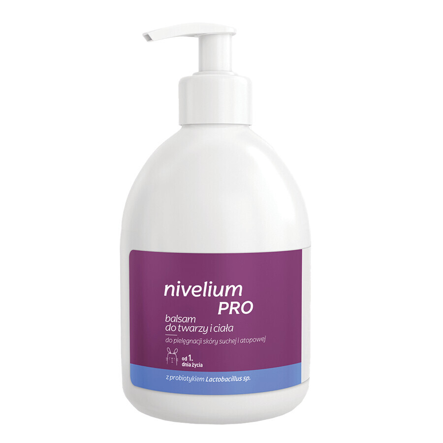 Nivelium Pro, baume visage et corps, peaux sèches et atopiques, 400 ml