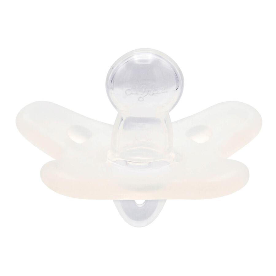 Canpol Babies, sucette apaisante, 100% silicone, symétrique, blanche, 24/002, 6-12 mois, 1 pièce