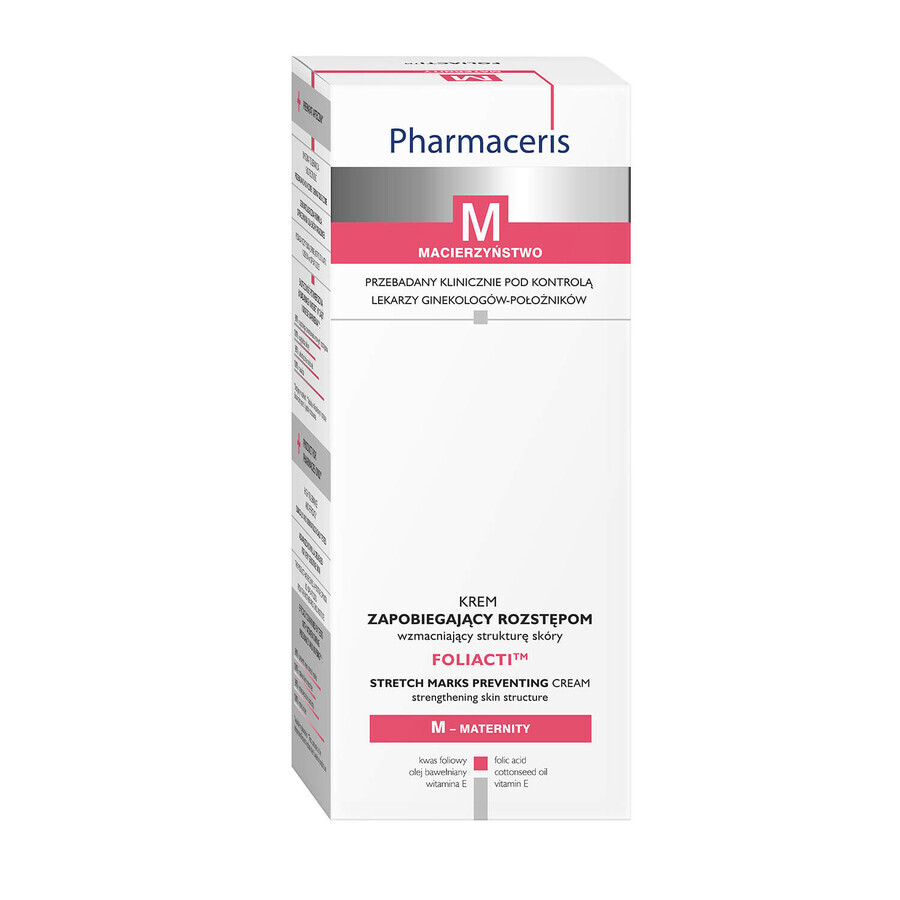 Pharmaceris M Foliacti, crème prévenant les vergetures et renforçant la structure cutanée, 150 ml