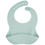 Canpol Babies, bavoir en silicone avec poche, vert, à partir de 6 mois, 1 pièce