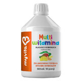 MyVita Multivitamin Liquid, multivitamine pour enfants et adultes, 500 ml