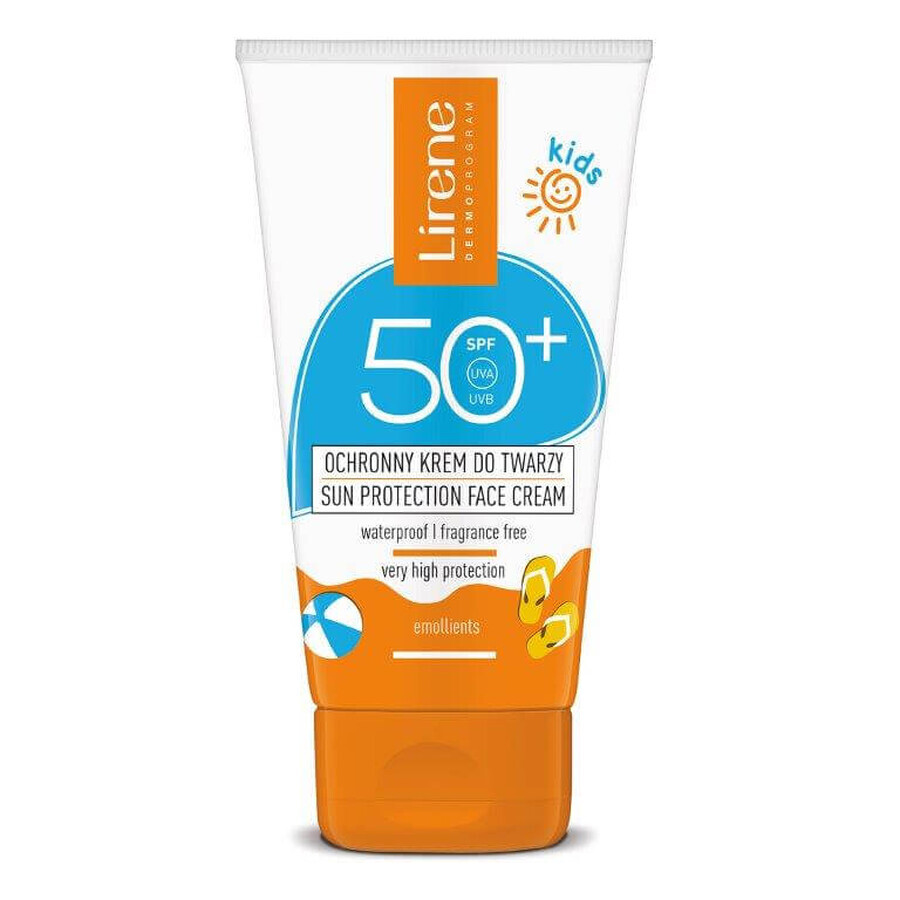 Lirene, Ochronny krem do twarzy dla dzieci SPF 50+, 50 ml