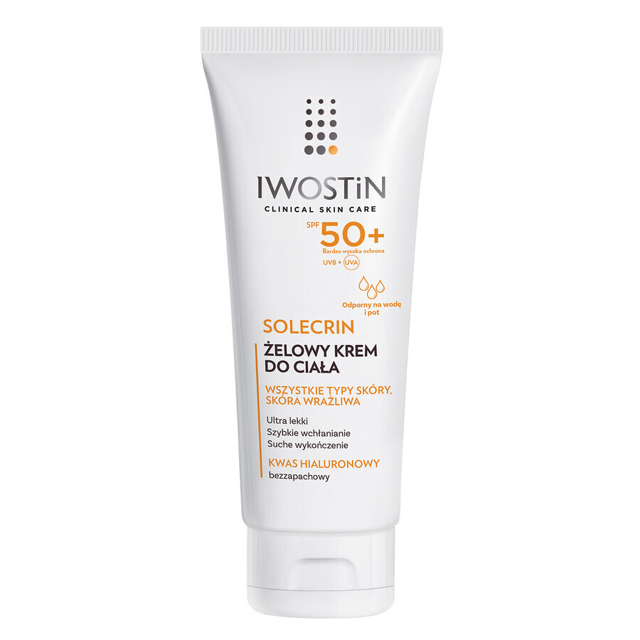 Iwostin Solecrin, gel-crème pour le corps, SPF 50+, 200 ml