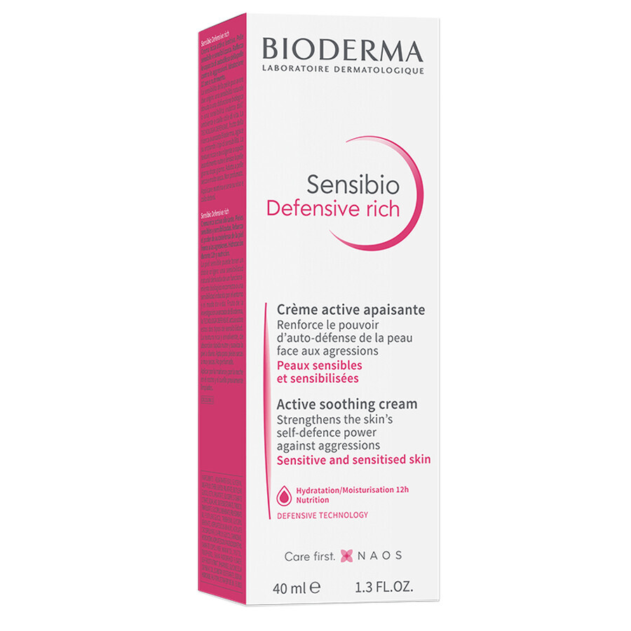 Bioderma Sensibio Crème apaisante défensive riche, 40 ml