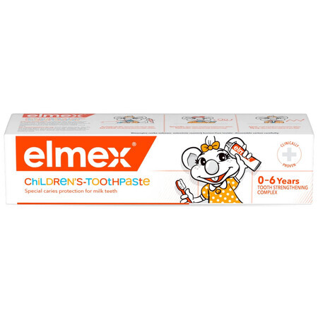 Elmex, dentifrice pour enfants 0-6 ans, avec fluor, 50 ml EMBALLAGE CONTAMINE