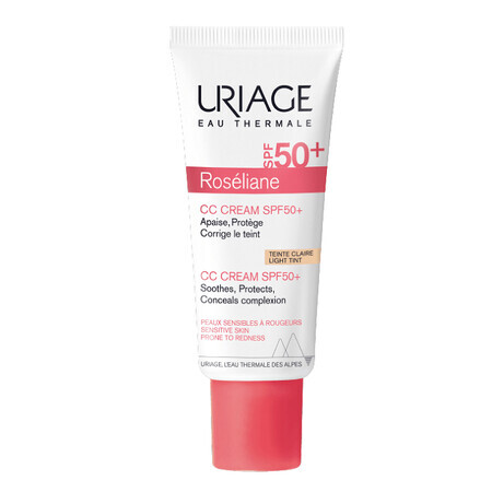 Roseliane Anti-Redness CC Cream avec SPF 50+, 40 ml, Uriage