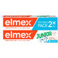 Elmex Junior, dentifrice avec aminofluorure, 6-12 ans, 2 x 75 ml (TWO-PACK) EMBALLAGE BRIS&#201;