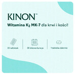 Kinon, vitamine K2-MK7 de natto 75 μg, 30 comprimés SHORT DATE