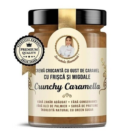 Crème au caramel et aux amandes, Crunchy Caramella, Ramona's Secrets, 350g, Remedia