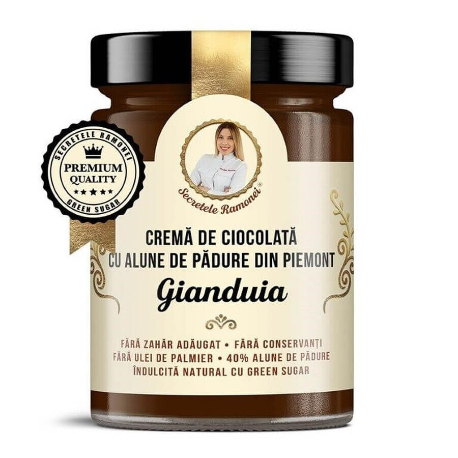 Crème de chocolat aux noisettes du Piémont, Gianduia, Biancella, Secrets de Ramona, 350g, Remedia