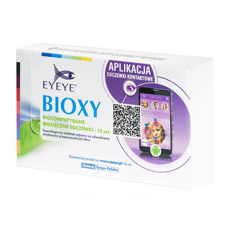 Lenti a contatto Eyeye Bioxy, 30 giorni, -2,00, 12 pezzi CONFEZIONE ROTTA