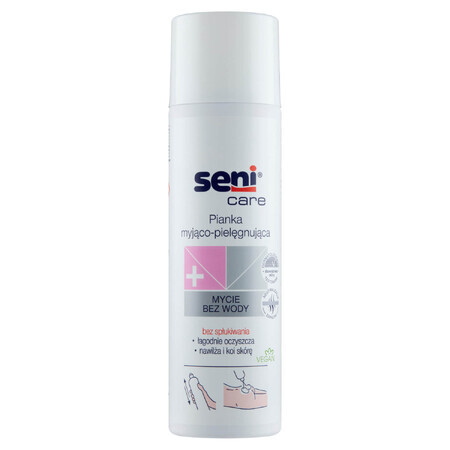 Seni Care, gel douche et mousse de soin sans eau, 500 ml EMBALLAGE CONTAMINE