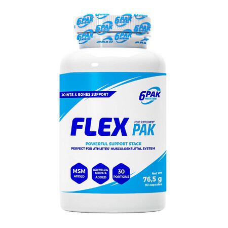 6Pak Nutrition Flex Pak, 90 gélules COURTE DUREE