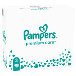 Pampers Premium Care, pañales talla 3, 6-10 kg, 200 PAQUETE DEFECTUADO