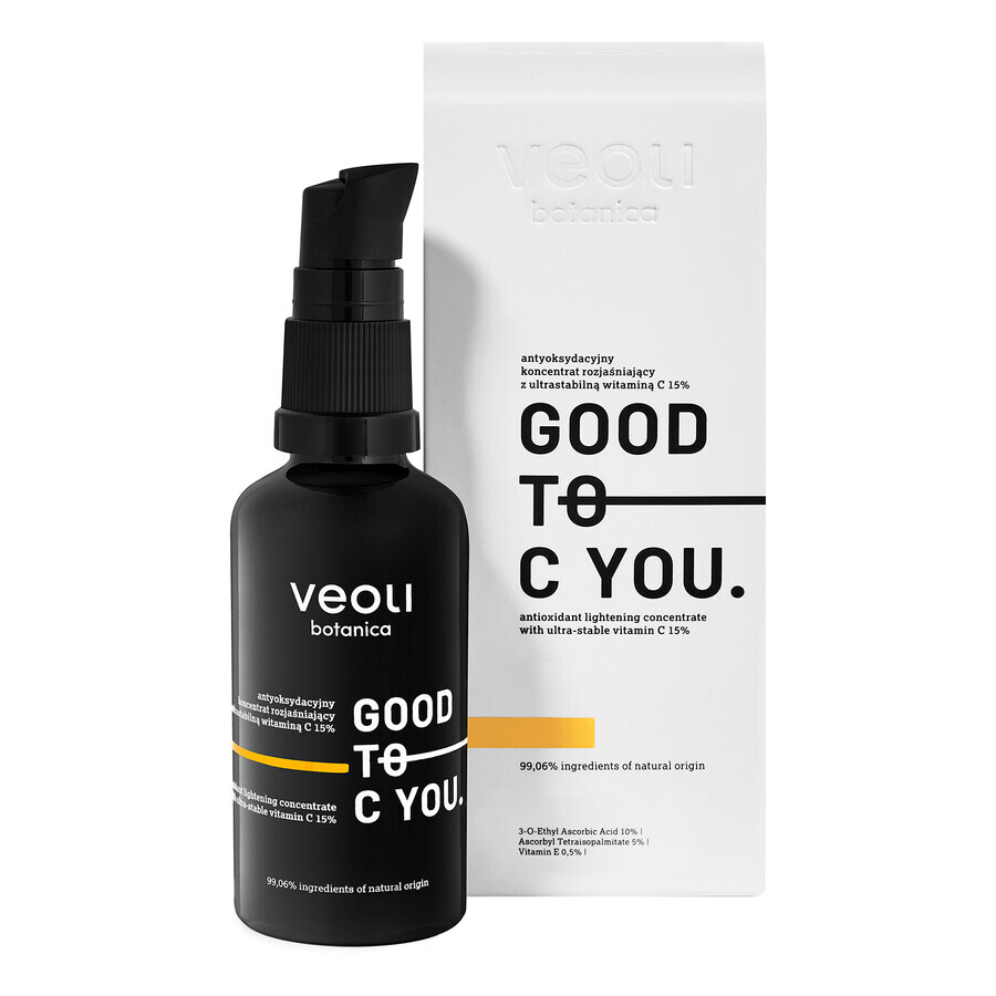 Veoli Botanica Good To C You, concentrado antioxidante con vitamina C 15%, 40 ml FECHA CORTA