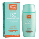 MartiDerm Sun Care Bronze D, facial fluid with sun protection SPF 30, 50 ml DEFECTIVE PACKAGING