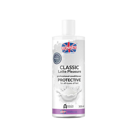 Ronney Classic Latte Pleasure, conditionneur protecteur pour tous types de cheveux, 300 ml 