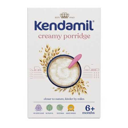 Kendamil Porridge d'avoine, crémeux, laiteux, après 6 mois, 150 g