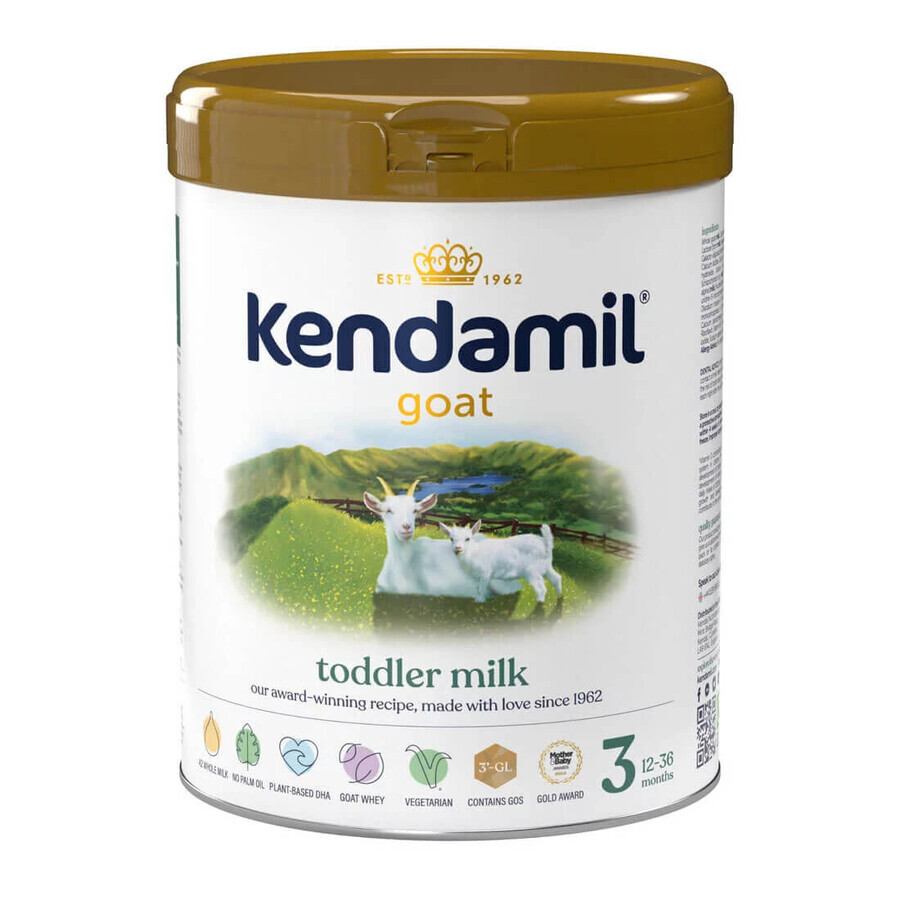 Kendamil Goat 3, lait pour juniors au lait de chèvre, après 12 mois, 800 g