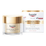 Eucerin Hyaluron Filler + Elasticity, crème de jour anti-rides raffermissante avec Thiamidol, SPF 15, 50 ml