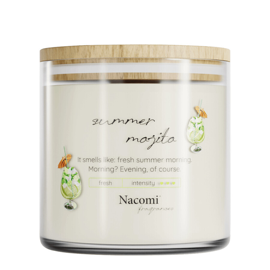 Nacomi Fragrances, bougie de soja, parfumée, Summer mojito, 450 g