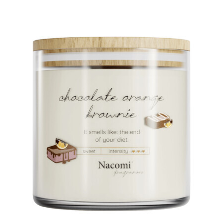 Nacomi Fragrances, Soja-Duftkerze, Schoko-Orange-Brownie, 450 g