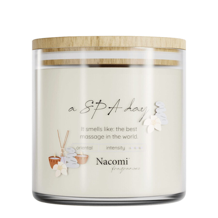 Nacomi Fragrances, bougie parfumée au soja, A Spa day, 450 g