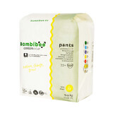 Bambiboo Cottonwear, pannolini usa e getta in cotone biologico, Maxi, taglia 4, 9-14 kg, 22 pezzi