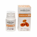 Crema giorno con filtri minerali e olio di argan Bio SPF 30, 50 g, Herbagen
