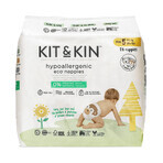 Kit&amp;Kin, pañales desechables, biodegradables, talla 5 Junior, 11 kg+, 28 piezas