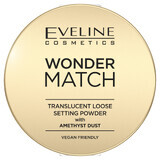 Eveline Cosmetics Wonder Match, poudre de réglage avec poussière d'améthyste, 6 g