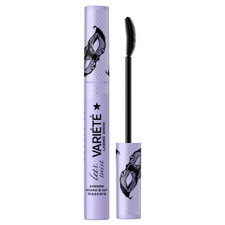 Eveline Cosmetics Variete Lashes Show Lets Twist, mascara volumateur et recourbant, noir, 10 ml