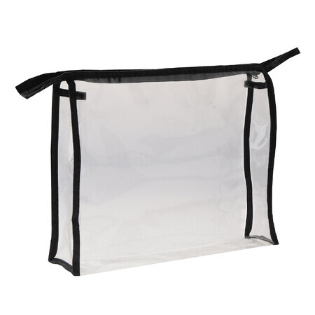 Sac cosmétique Inter-Vion en PVC avec ourlet, grand, transparent