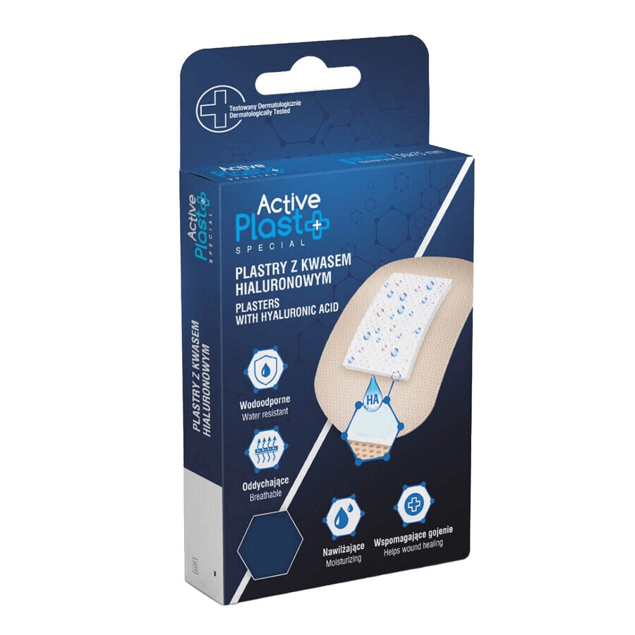 ActivePlast Special, patches with hyaluronic acid to promote healing, 20 pieces