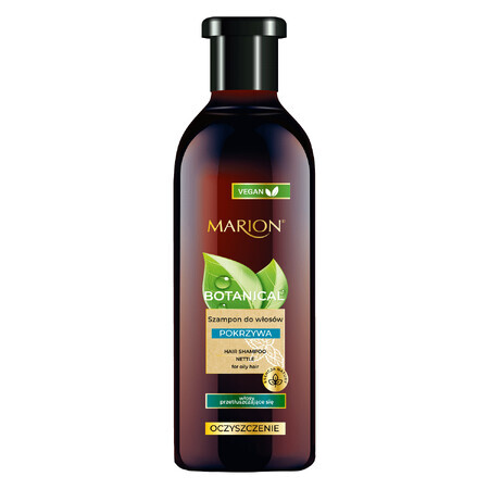 Marion Botanical, shampooing nettoyant à base de plantes, ortie, cheveux gras, 400 ml