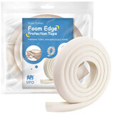 Sipo, foam tape to protect sharp edges, ecru, 2 meters