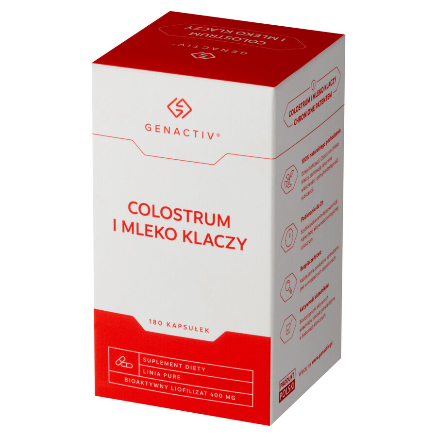 Genactiv Colostrum et lait de jument, 180 gélules