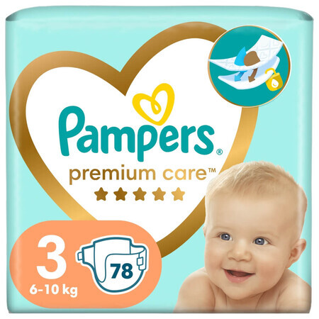 Pampers Premium Care, Windeln Größe 3, 6-10 kg, 78 Stück