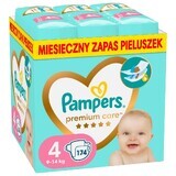 Pampers Premium Care, Windeln, Größe 4, 9-14 kg, 174 Stück