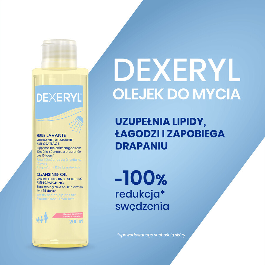 Dexeryl, huile lavante pour le corps, 200 ml